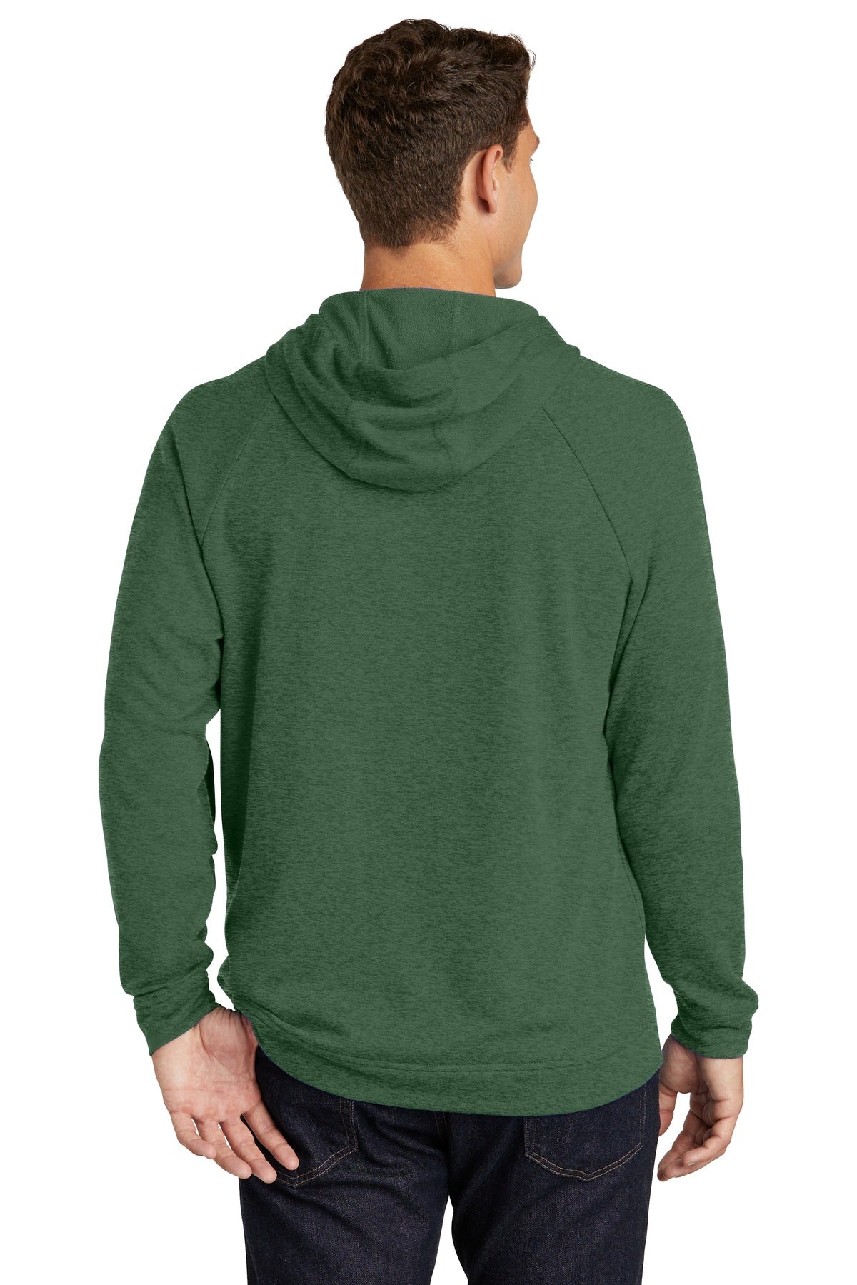 Sport-Tek  Lightweight French Terry Pullover Hoodie. ST272 Forest Green Heather
