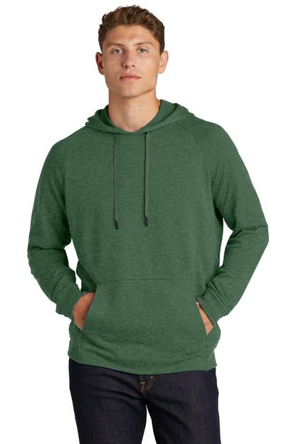 Sport-Tek  Lightweight French Terry Pullover Hoodie. ST272 Forest Green Heather