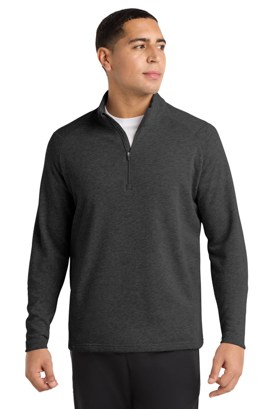Sport-Tek Lightweight French Terry 1/4-Zip Pullover ST273 Heather Black