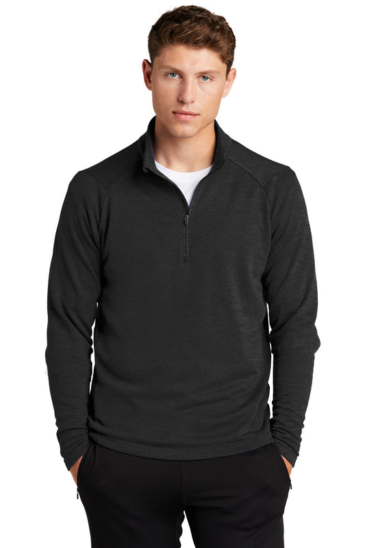 Sport-Tek  Lightweight French Terry 1/4-Zip Pullover. ST273 Heather Black