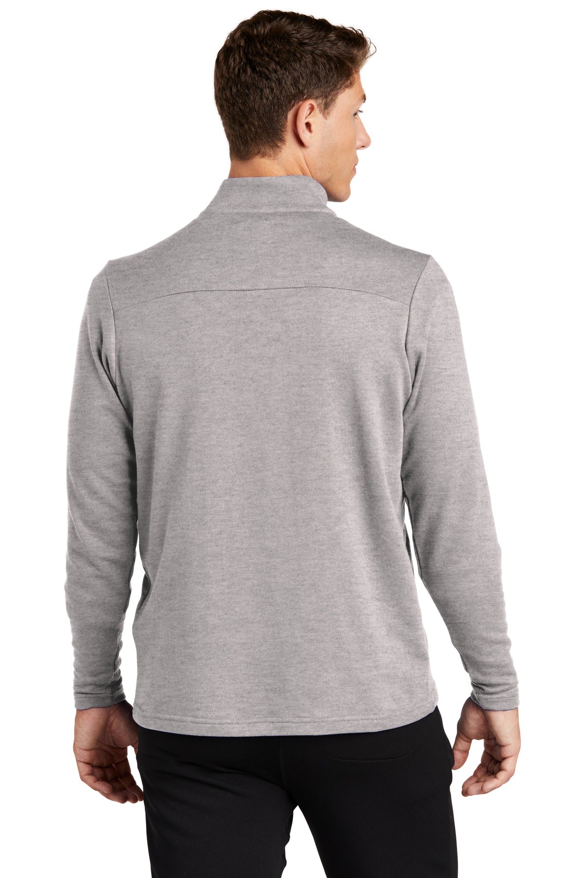 Sport-Tek  Lightweight French Terry 1/4-Zip Pullover. ST273 Heather Grey