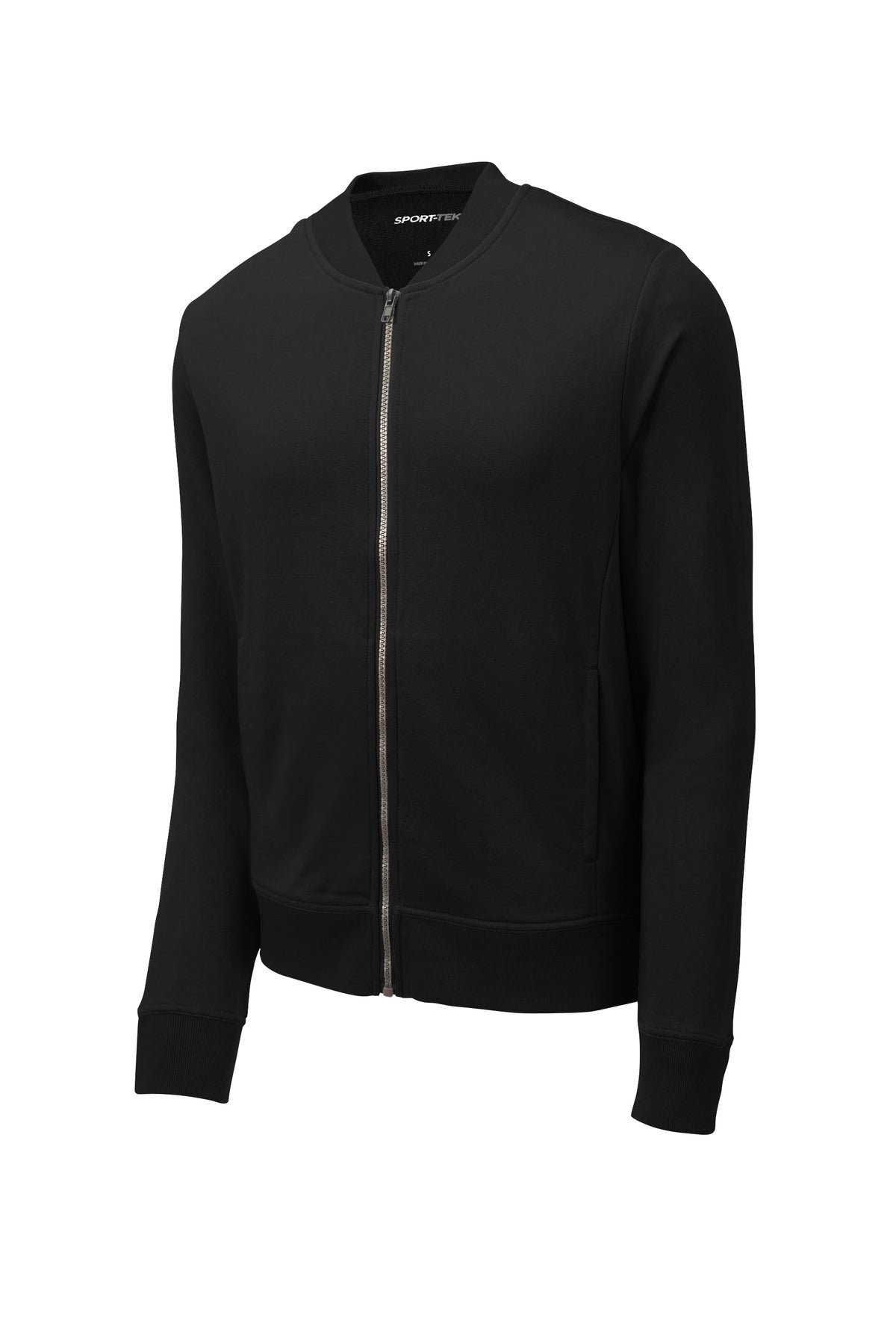Sport-Tek  Lightweight French Terry Bomber. ST274 Black