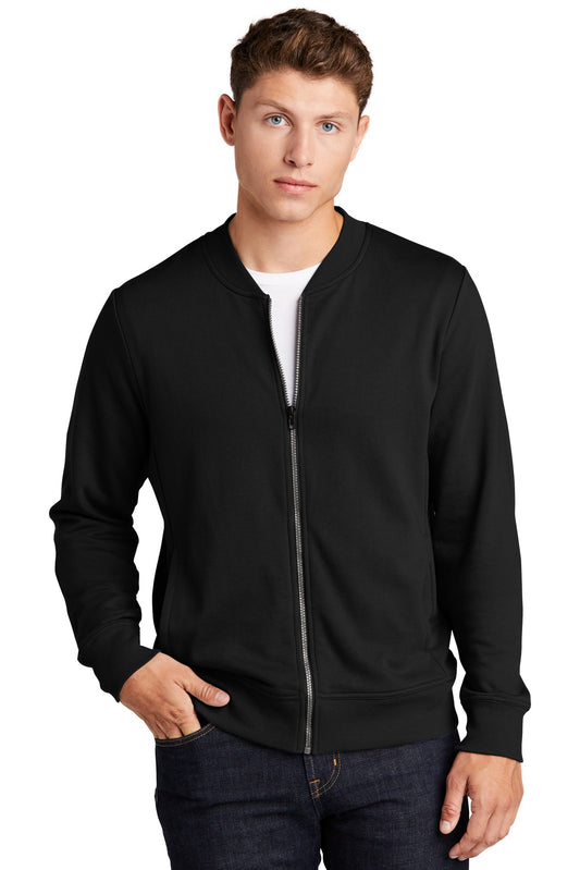 Sport-Tek  Lightweight French Terry Bomber. ST274 Black