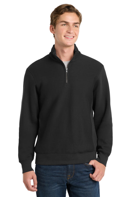 Sport-Tek Super Heavyweight 1/4-Zip Pullover Sweatshirt ST283 Black