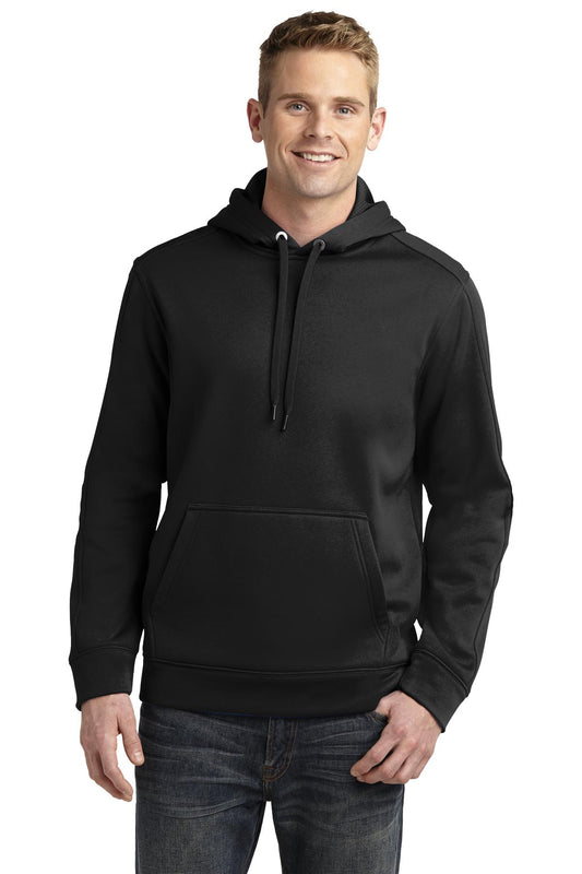 Sport-Tek Repel Fleece Hooded Pullover. ST290 Black