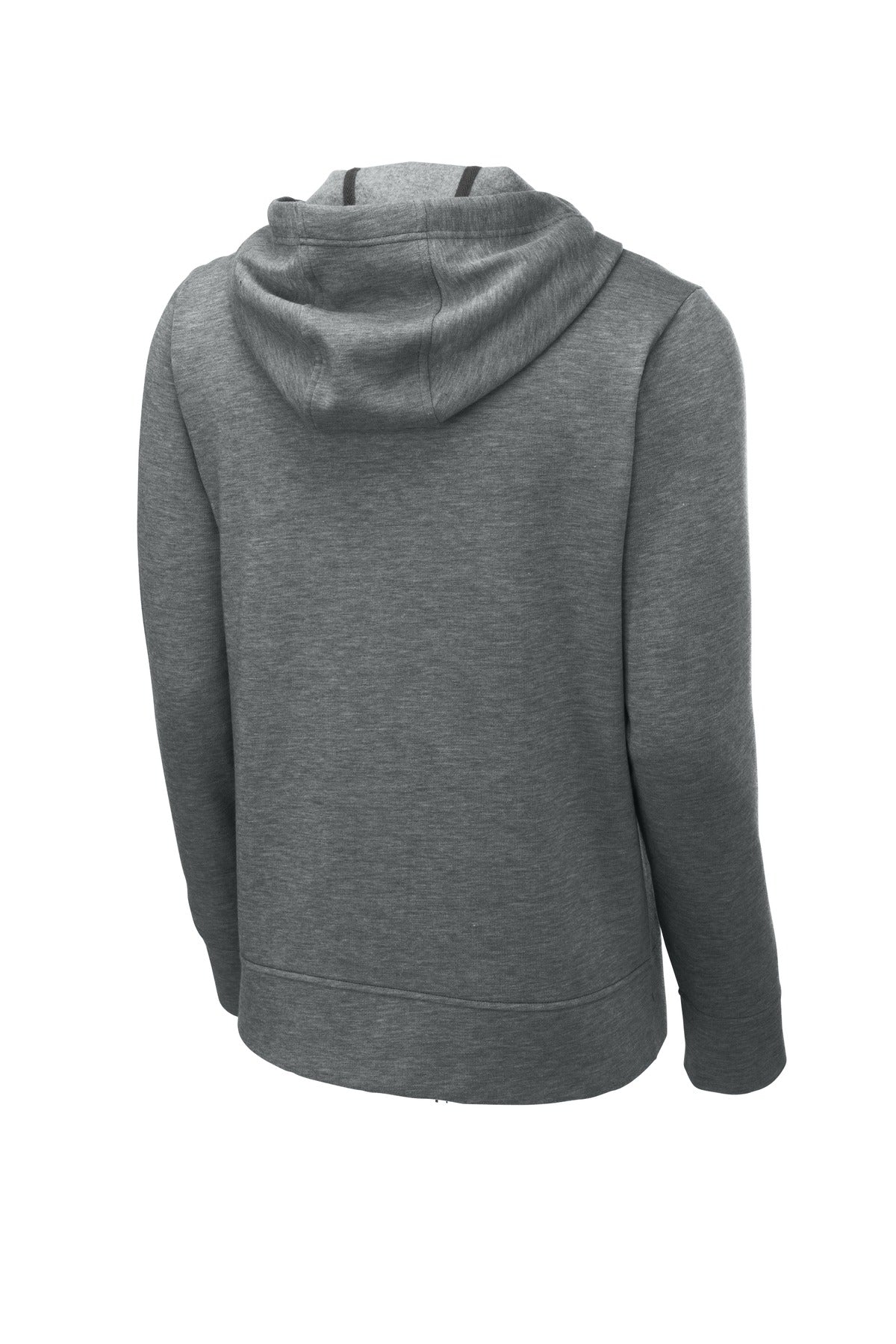 Sport-Tek  PosiCharge  Tri-Blend Wicking Fleece Full-Zip Hooded Jacket ST293 Dark Grey Heather