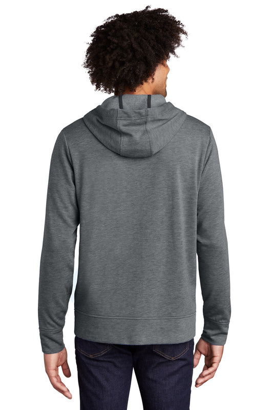 Sport-Tek  PosiCharge  Tri-Blend Wicking Fleece Full-Zip Hooded Jacket ST293 Dark Grey Heather