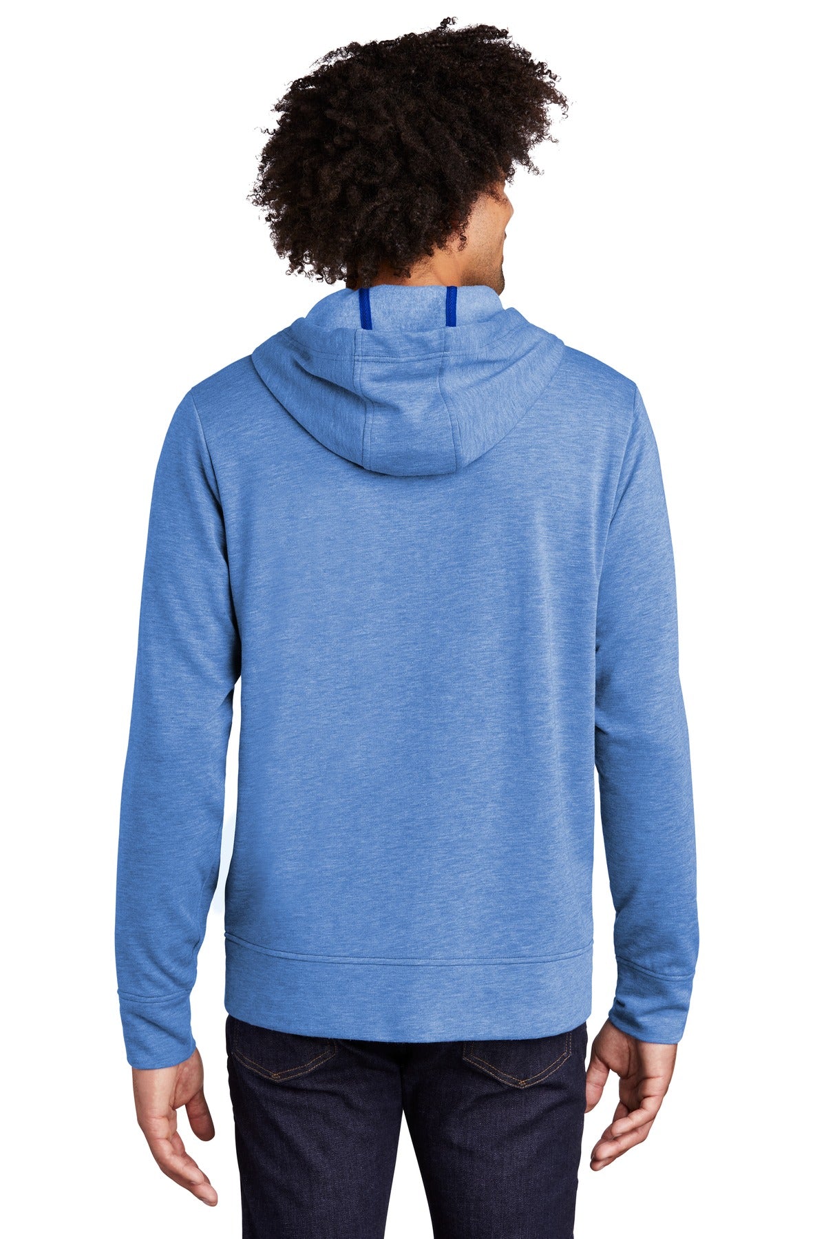 Sport-Tek  PosiCharge  Tri-Blend Wicking Fleece Full-Zip Hooded Jacket ST293 True Royal Heather