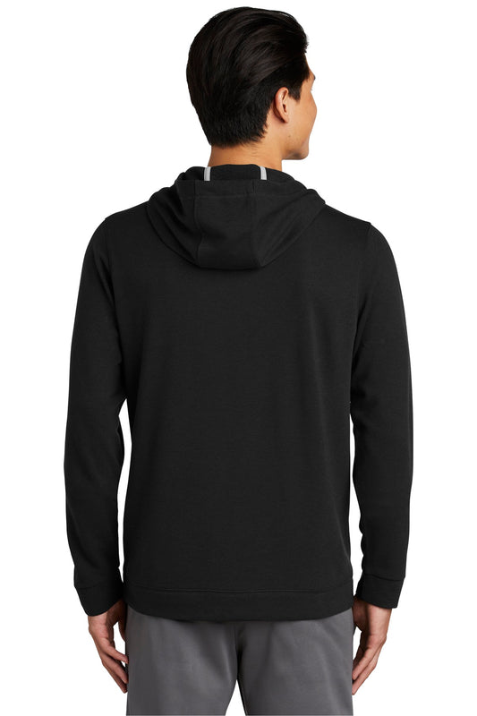Sport-Tek  PosiCharge  Tri-Blend Wicking Fleece Hooded Pullover. ST296 Black Triad Solid