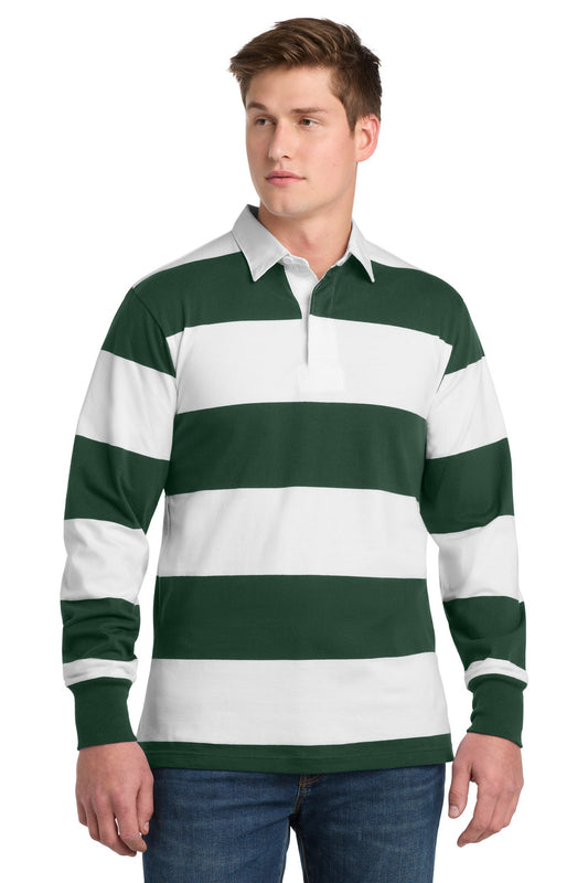 Sport-Tek Classic Long Sleeve Rugby Polo ST301