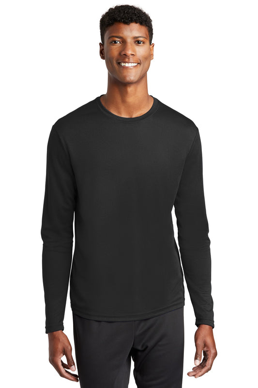 Sport-Tek PosiCharge RacerMesh Long Sleeve Tee. ST340LS Black