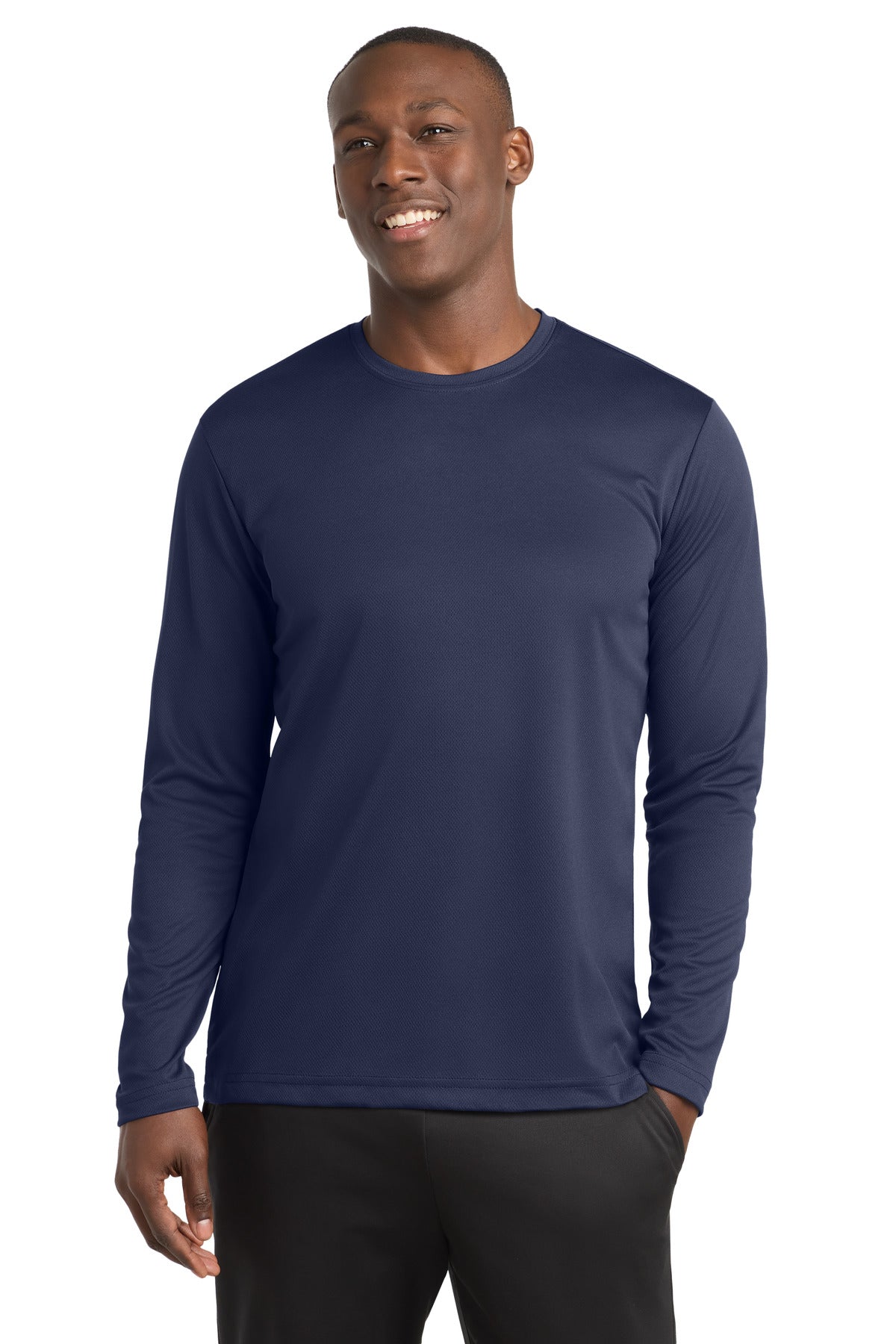 Sport-Tek PosiCharge RacerMesh Long Sleeve Tee ST340LS True Navy