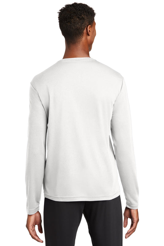 Sport-Tek PosiCharge RacerMesh Long Sleeve Tee. ST340LS White