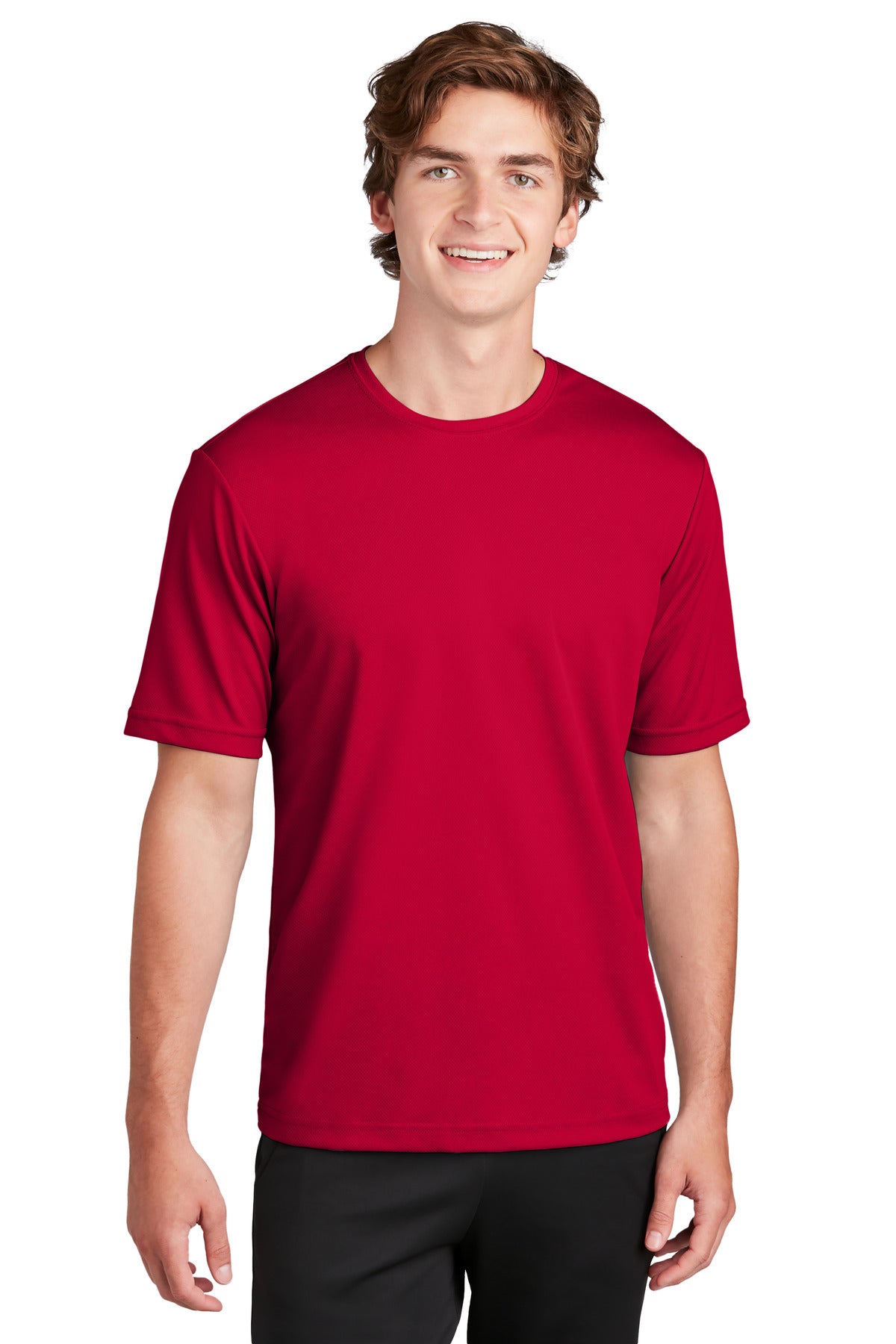 Sport-Tek PosiCharge RacerMesh Tee. ST340 Deep Red