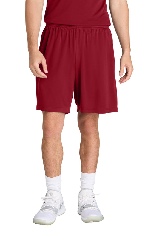 Sport-Tek PosiCharge Competitor 7 Pocketed Short ST349P Deep Red