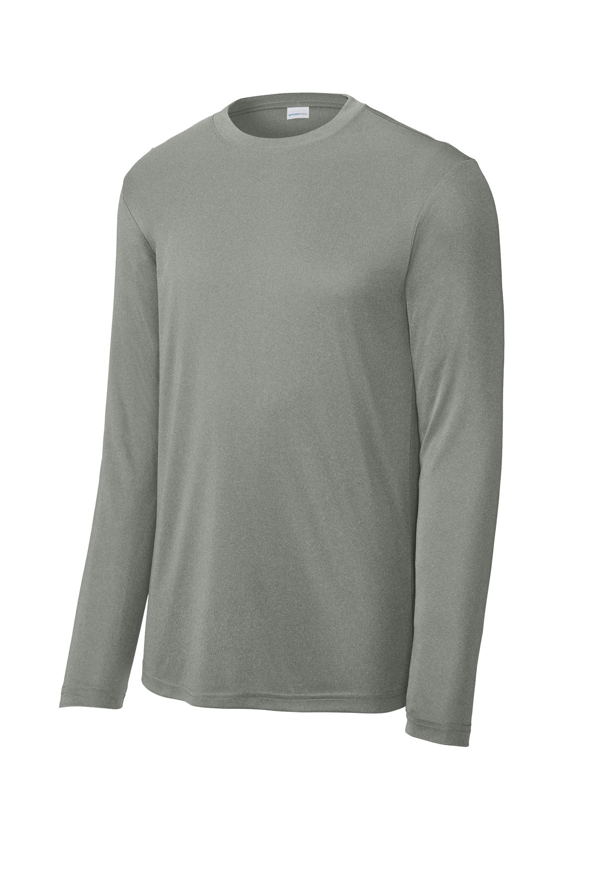 Sport-Tek Long Sleeve PosiCharge Competitor Tee. ST350LS Grey Concrete Heather