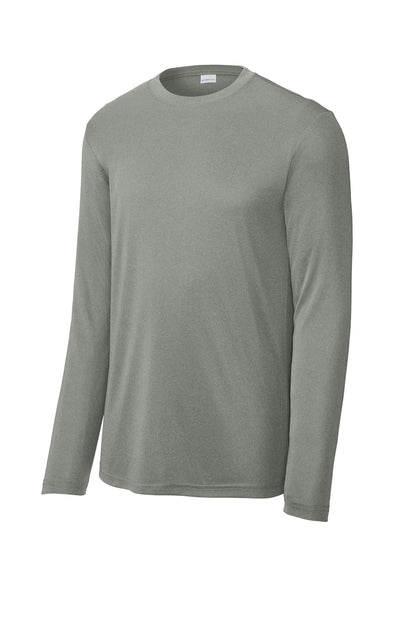 Sport-Tek Long Sleeve PosiCharge Competitor Tee. ST350LS Grey Concrete Heather