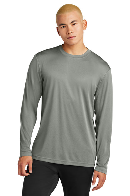 Sport-Tek Long Sleeve PosiCharge Competitor Tee. ST350LS Grey Concrete Heather