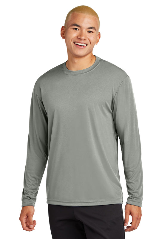 Sport-Tek Long Sleeve PosiCharge Competitor Tee. ST350LS Grey Concrete