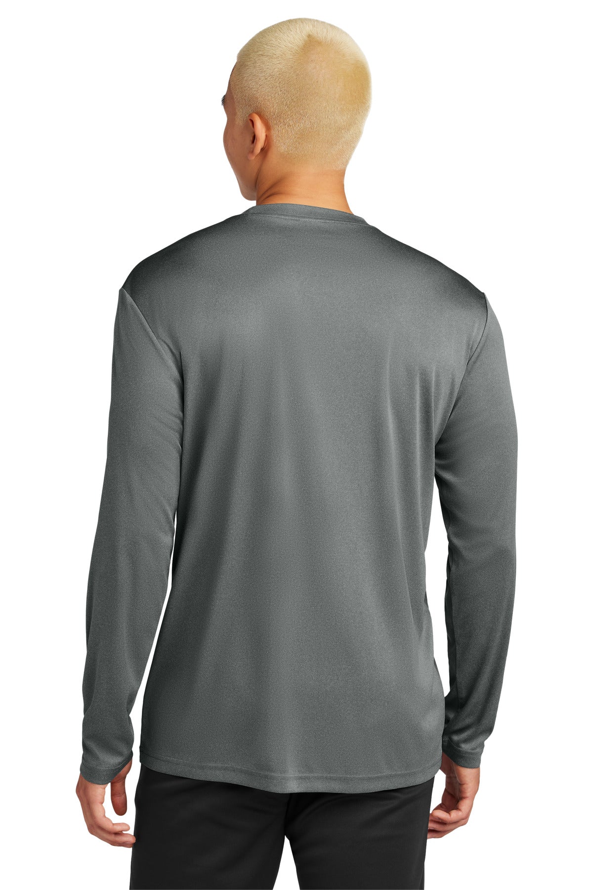 Sport-Tek Long Sleeve PosiCharge Competitor Tee. ST350LS Iron Grey Heather