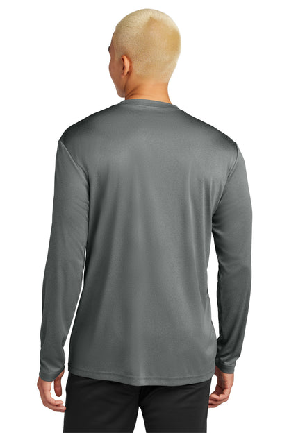 Sport-Tek Long Sleeve PosiCharge Competitor Tee. ST350LS Iron Grey Heather