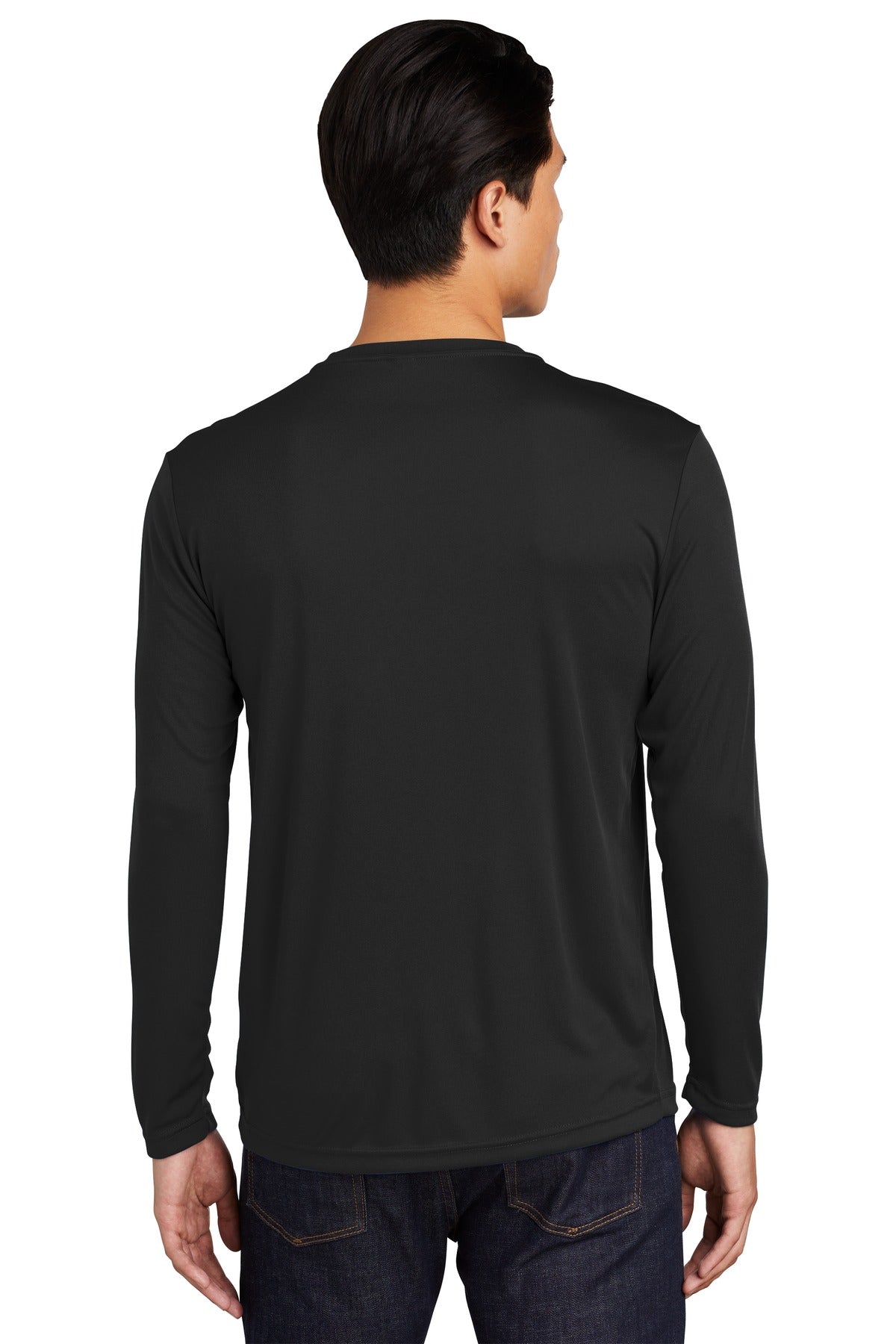 Sport-Tek Long Sleeve PosiCharge Competitor Tee. ST350LS Black