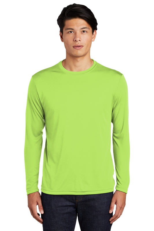 Sport-Tek Long Sleeve PosiCharge Competitor Tee. ST350LS Lime Shock