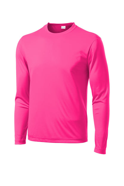 Sport-Tek Long Sleeve PosiCharge Competitor Tee. ST350LS Neon Pink