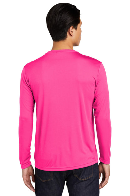 Sport-Tek Long Sleeve PosiCharge Competitor Tee. ST350LS Neon Pink