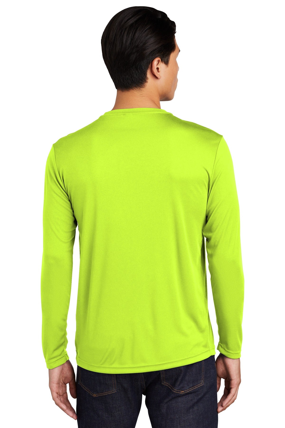 Sport-Tek Long Sleeve PosiCharge Competitor Tee. ST350LS Neon Yellow