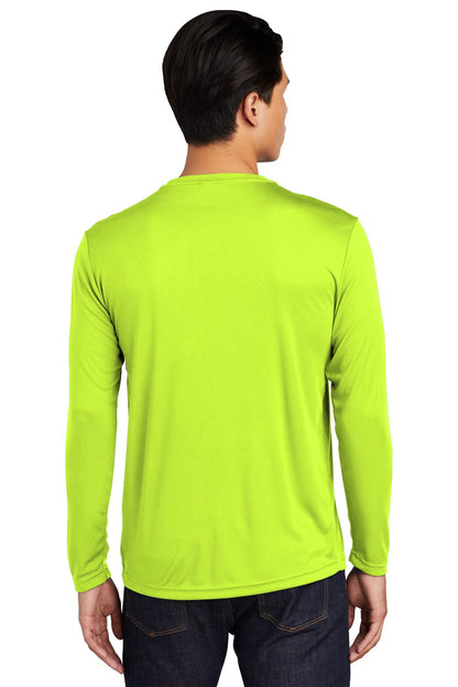 Sport-Tek Long Sleeve PosiCharge Competitor Tee. ST350LS Neon Yellow