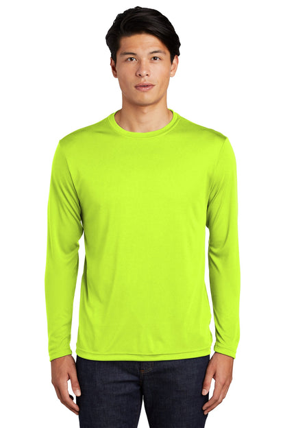 Sport-Tek Long Sleeve PosiCharge Competitor Tee. ST350LS Neon Yellow