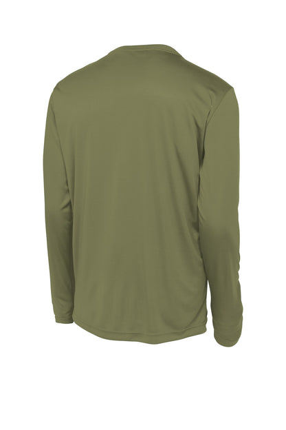 Sport-Tek Long Sleeve PosiCharge Competitor Tee. ST350LS Olive Drab Green