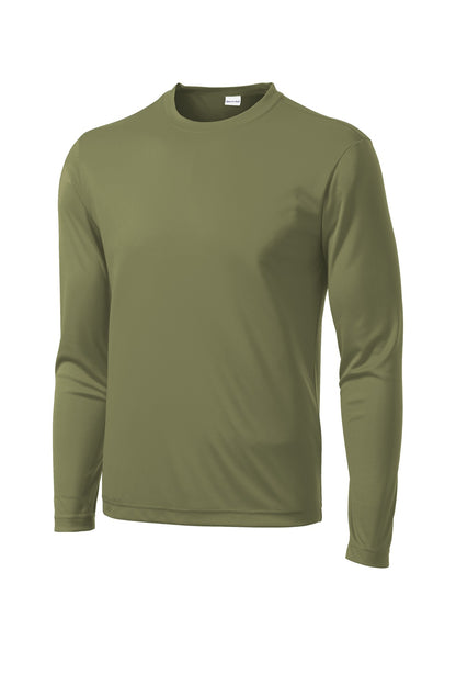 Sport-Tek Long Sleeve PosiCharge Competitor Tee. ST350LS Olive Drab Green