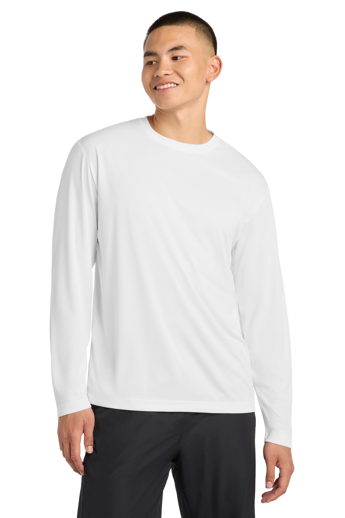 Sport-Tek Long Sleeve PosiCharge Competitor Tee ST350LS White