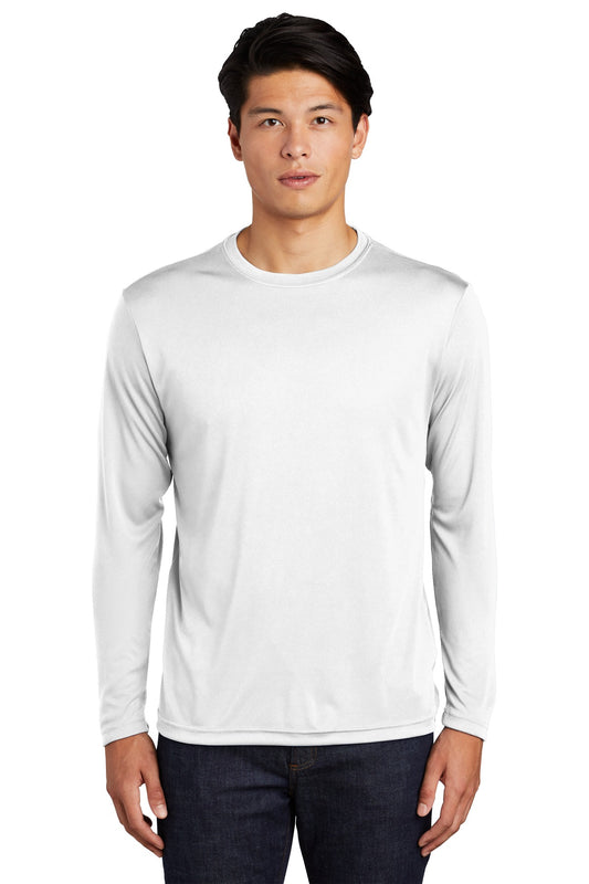 Sport-Tek Long Sleeve PosiCharge Competitor Tee. ST350LS White