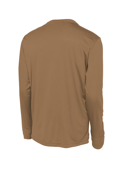 Sport-Tek Long Sleeve PosiCharge Competitor Tee. ST350LS Woodland Brown
