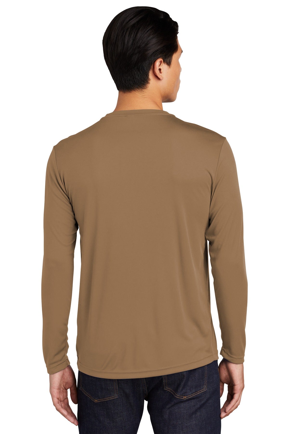 Sport-Tek Long Sleeve PosiCharge Competitor Tee. ST350LS Woodland Brown