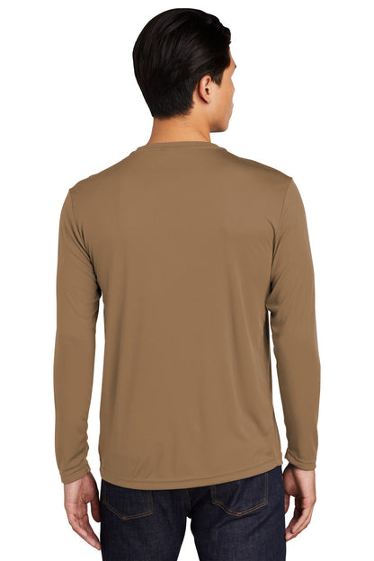 Sport-Tek Long Sleeve PosiCharge Competitor Tee. ST350LS Woodland Brown
