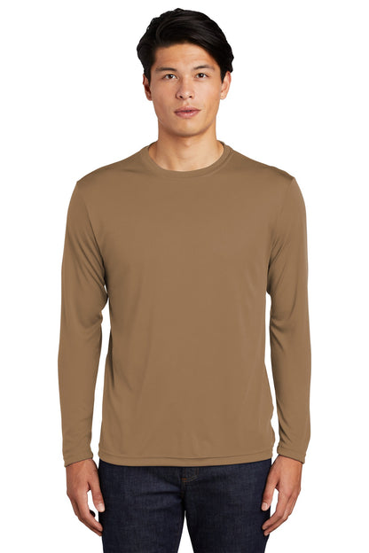 Sport-Tek Long Sleeve PosiCharge Competitor Tee. ST350LS Woodland Brown