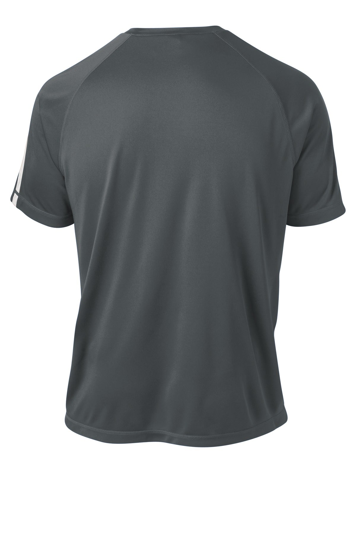 Sport-Tek Colorblock PosiCharge Competitor Tee. ST351 Iron Grey/ White