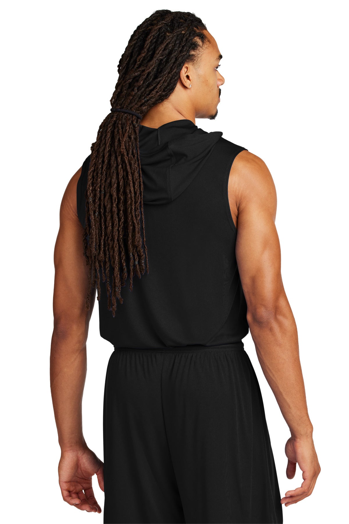 Sport-Tek Competitor Sleeveless Hoodie ST352H Black