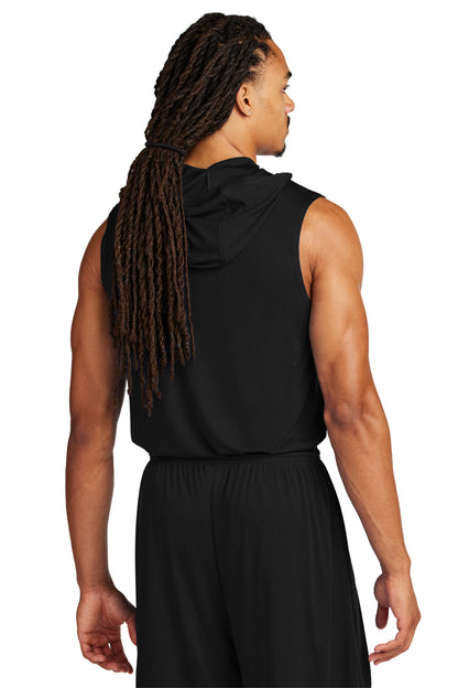 Sport-Tek Competitor Sleeveless Hoodie ST352H Black