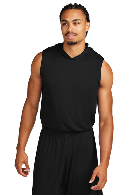 Sport-Tek Competitor Sleeveless Hoodie ST352H Black