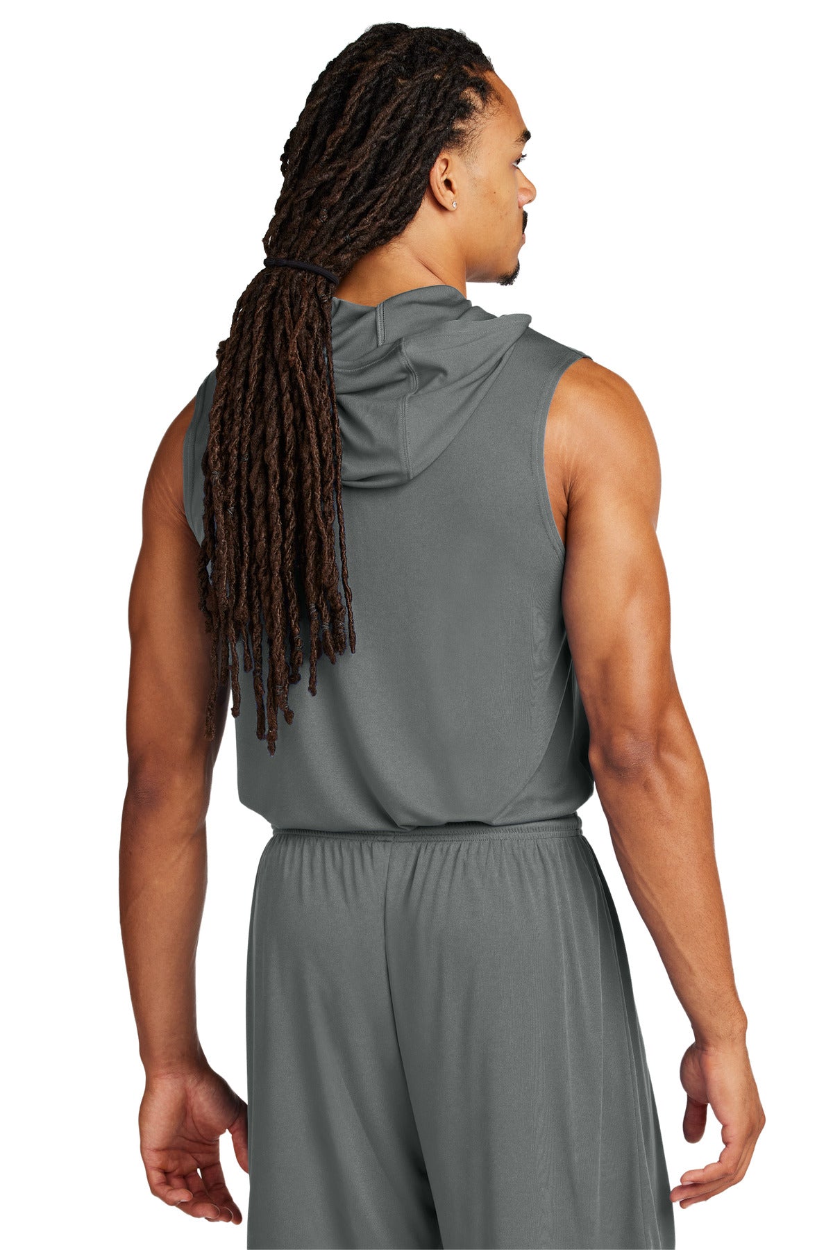 Sport-Tek Competitor Sleeveless Hoodie ST352H Iron Grey