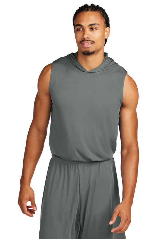 Sport-Tek Competitor Sleeveless Hoodie ST352H Iron Grey