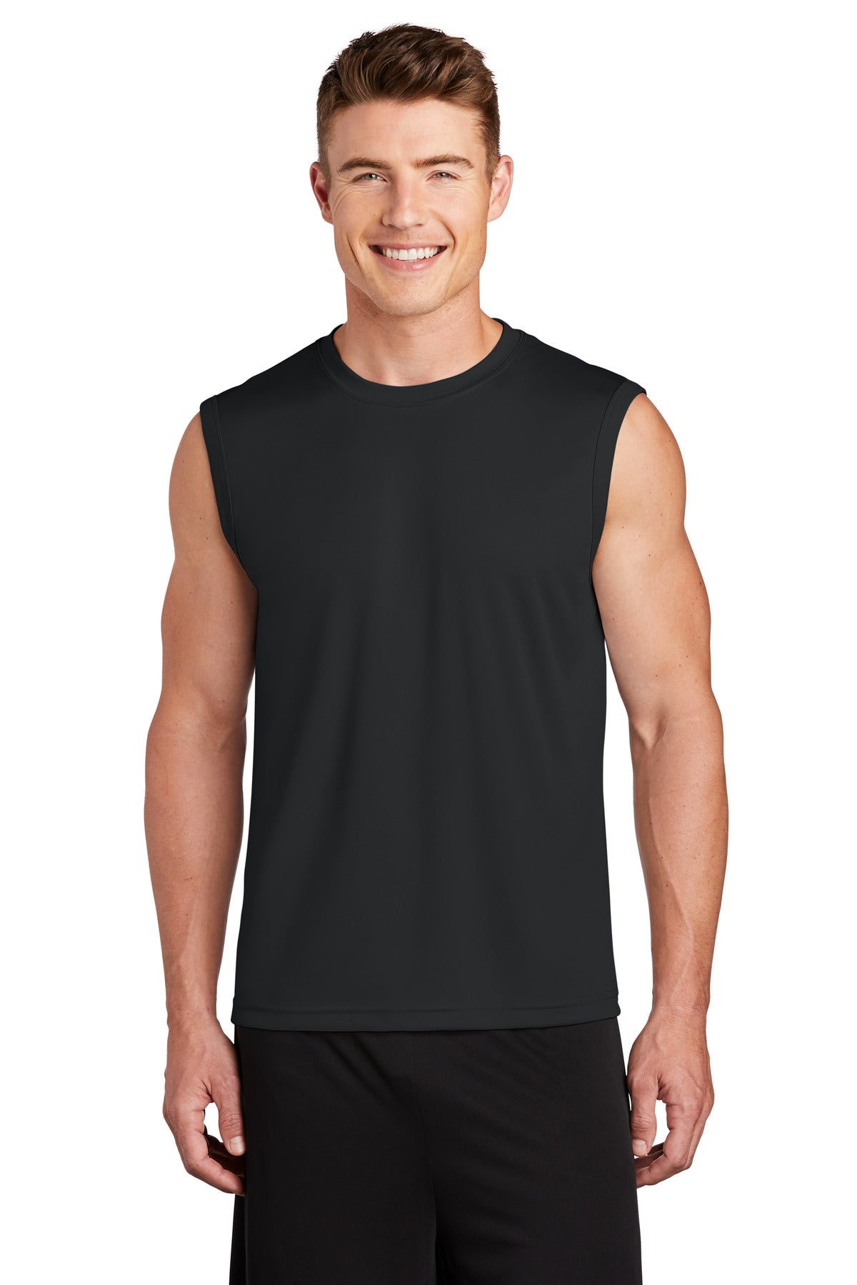 Sport-Tek Sleeveless PosiCharge Competitor Tee. ST352 Black