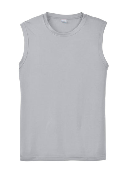 Sport-Tek Sleeveless PosiCharge Competitor Tee. ST352 Silver