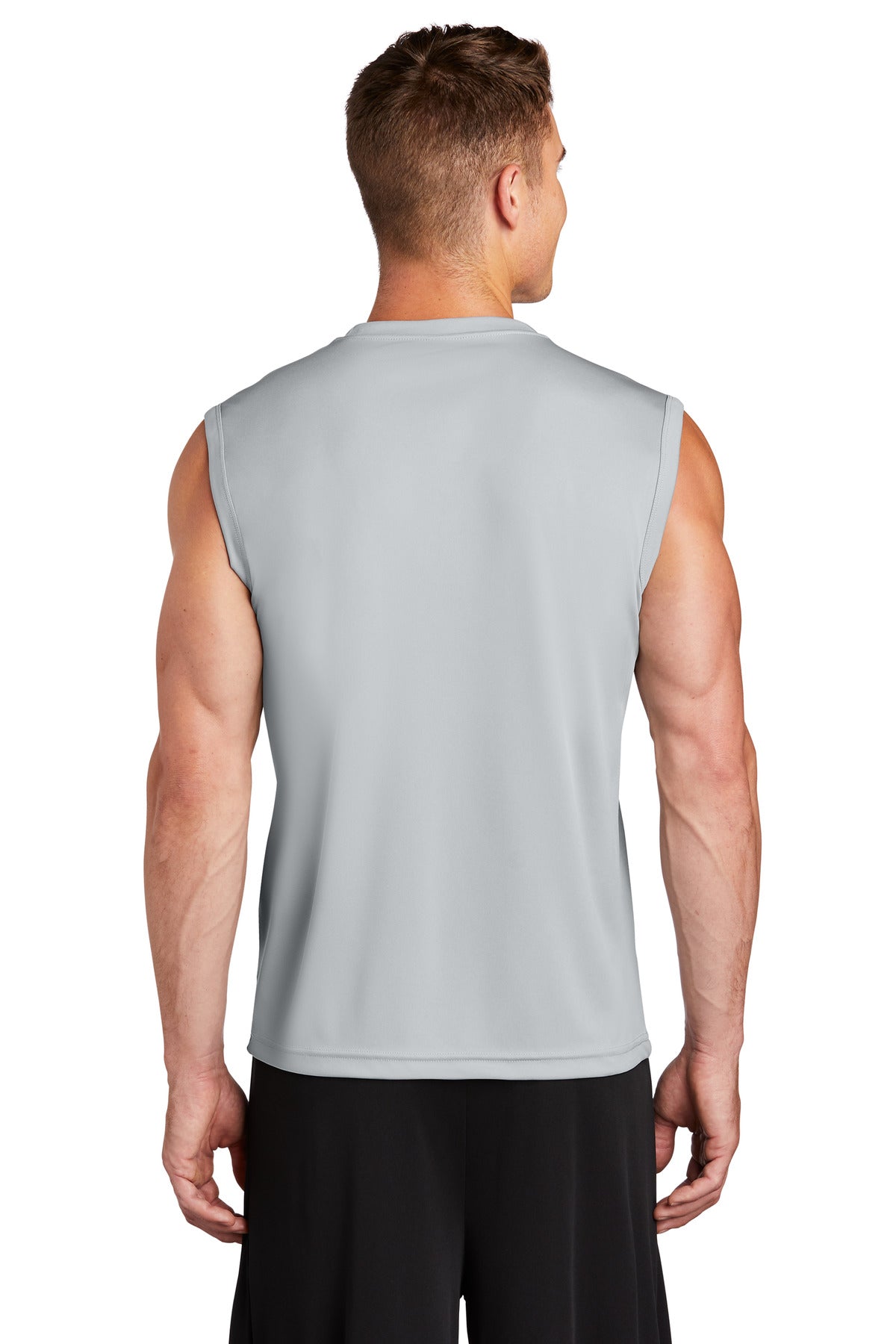 Sport-Tek Sleeveless PosiCharge Competitor Tee. ST352 Silver
