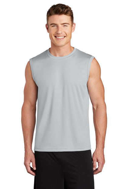 Sport-Tek Sleeveless PosiCharge Competitor Tee. ST352 Silver